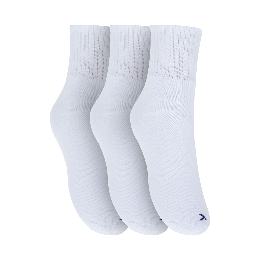 Imagem 1 do produto Kit 3 Pares de Meias Atoalhadas Cano Médio Tamanho 39-44 Casual Oxer Adulto