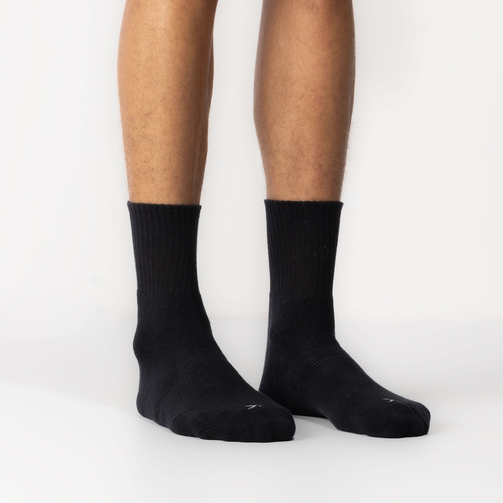 Imagem 3 do produto Kit 3 Pares de Meias Atoalhadas Cano Médio Tamanho 39-44 Casual Oxer Adulto
