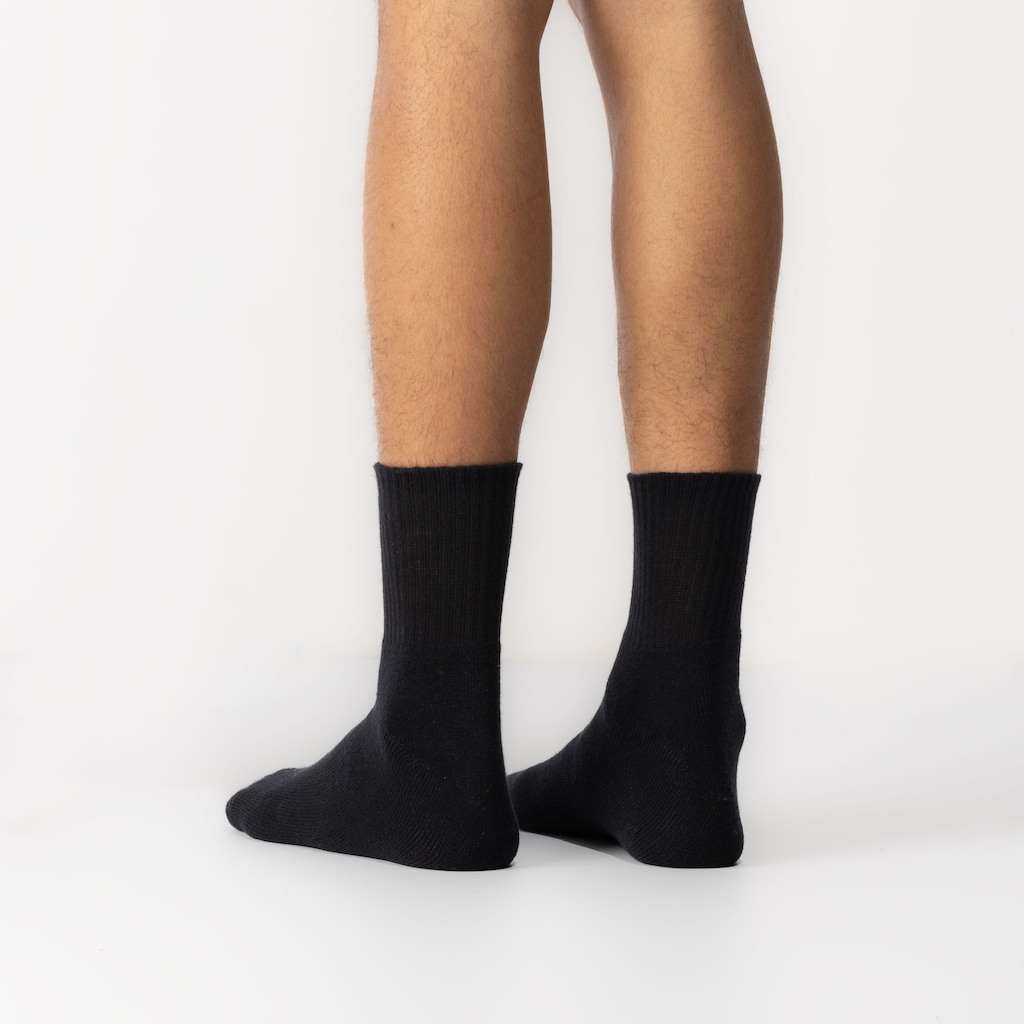 Imagem 4 do produto Kit 3 Pares de Meias Atoalhadas Cano Médio Tamanho 39-44 Casual Oxer Adulto