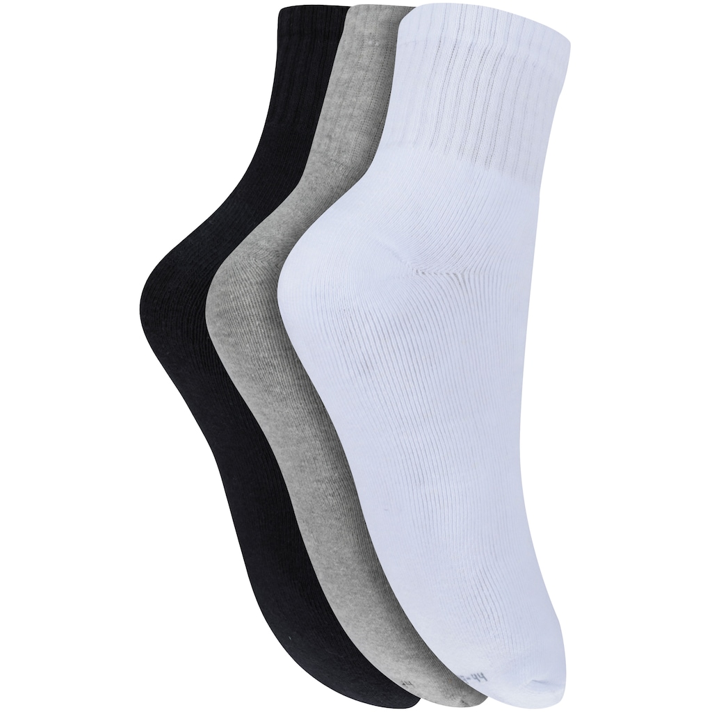 Imagem 2 do produto Kit 3 Pares de Meias Atoalhadas Cano Médio Tamanho 39-44 Casual Oxer Adulto