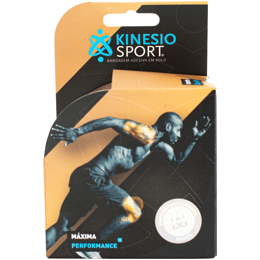 Imagem 1 do produto Bandagem Elástica Adesiva Kinesio Sport Faixa de Proteção - 5cm