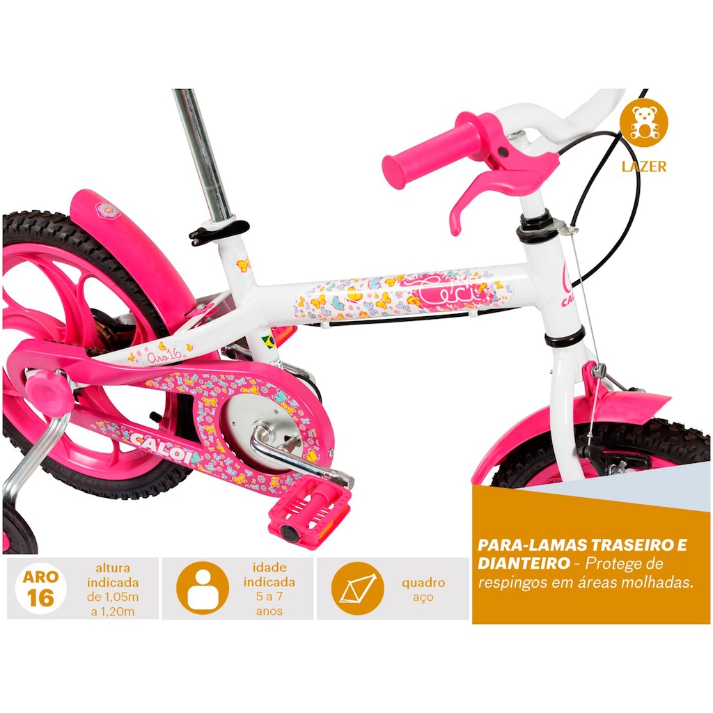 Imagem 3 do produto Bicicleta Caloi Ceci - Aro 16 - Freio Cantilever - Feminina - Infantil