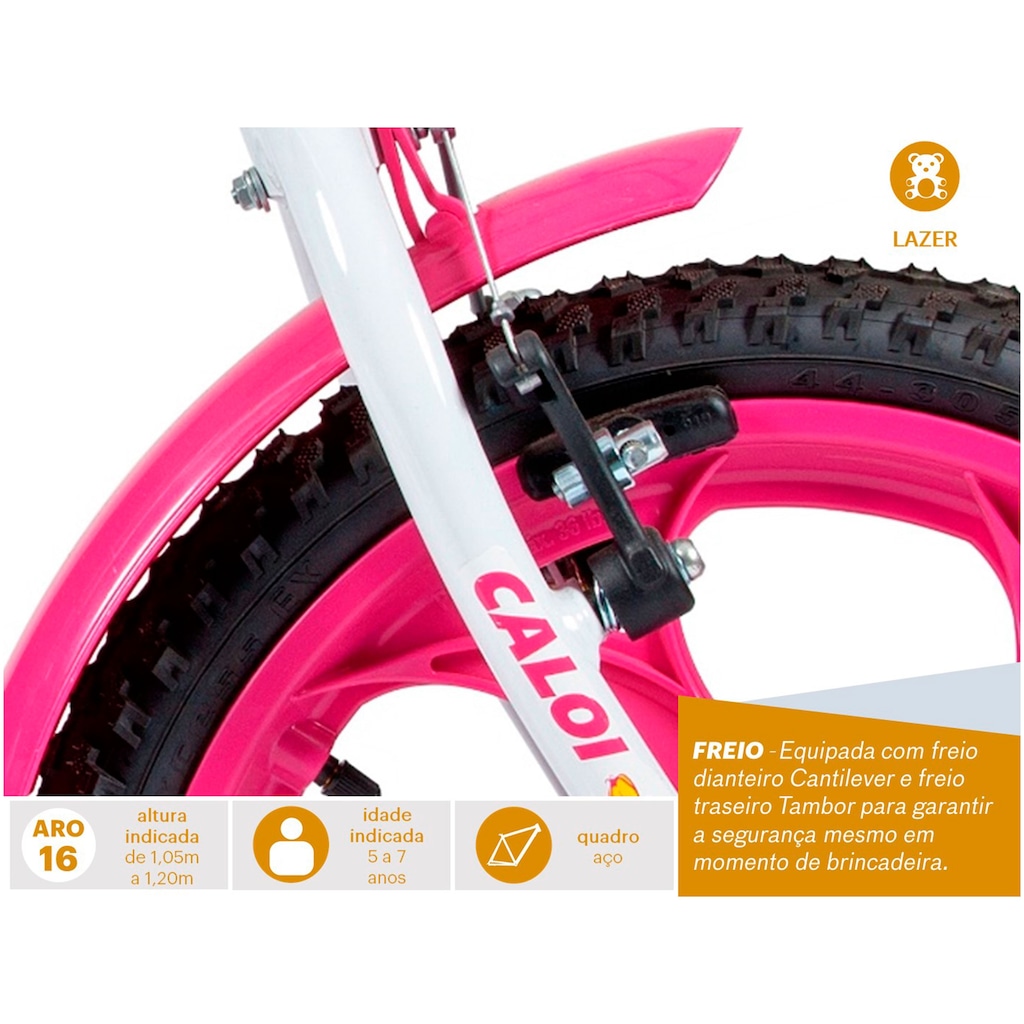 Imagem 4 do produto Bicicleta Caloi Ceci - Aro 16 - Freio Cantilever - Feminina - Infantil