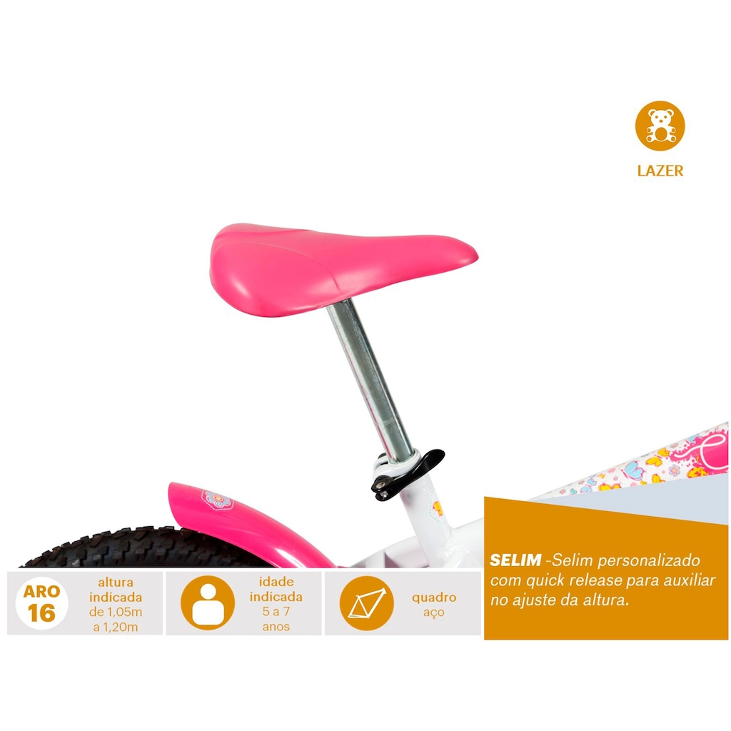 Imagem 5 do produto Bicicleta Caloi Ceci - Aro 16 - Freio Cantilever - Feminina - Infantil