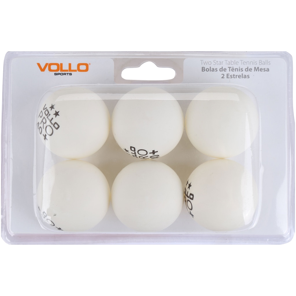 Imagem 3 do produto Kit de Bolas de Tênis de Mesa/Ping-Pong Vollo com 6 Unidades