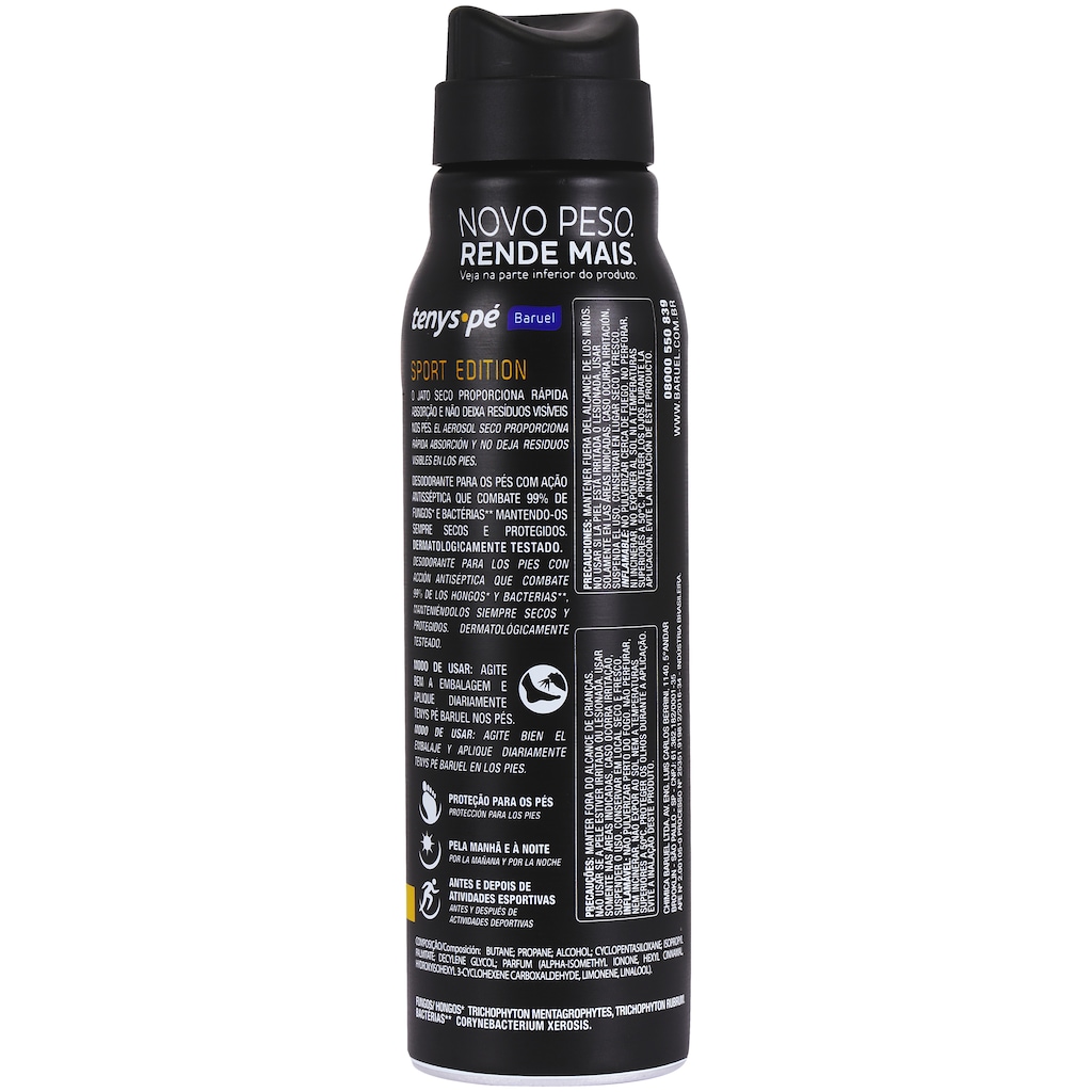 Imagem 2 do produto Desodorante para os Pés Tenys Pé Sport Edition - Jato Seco - 150ml