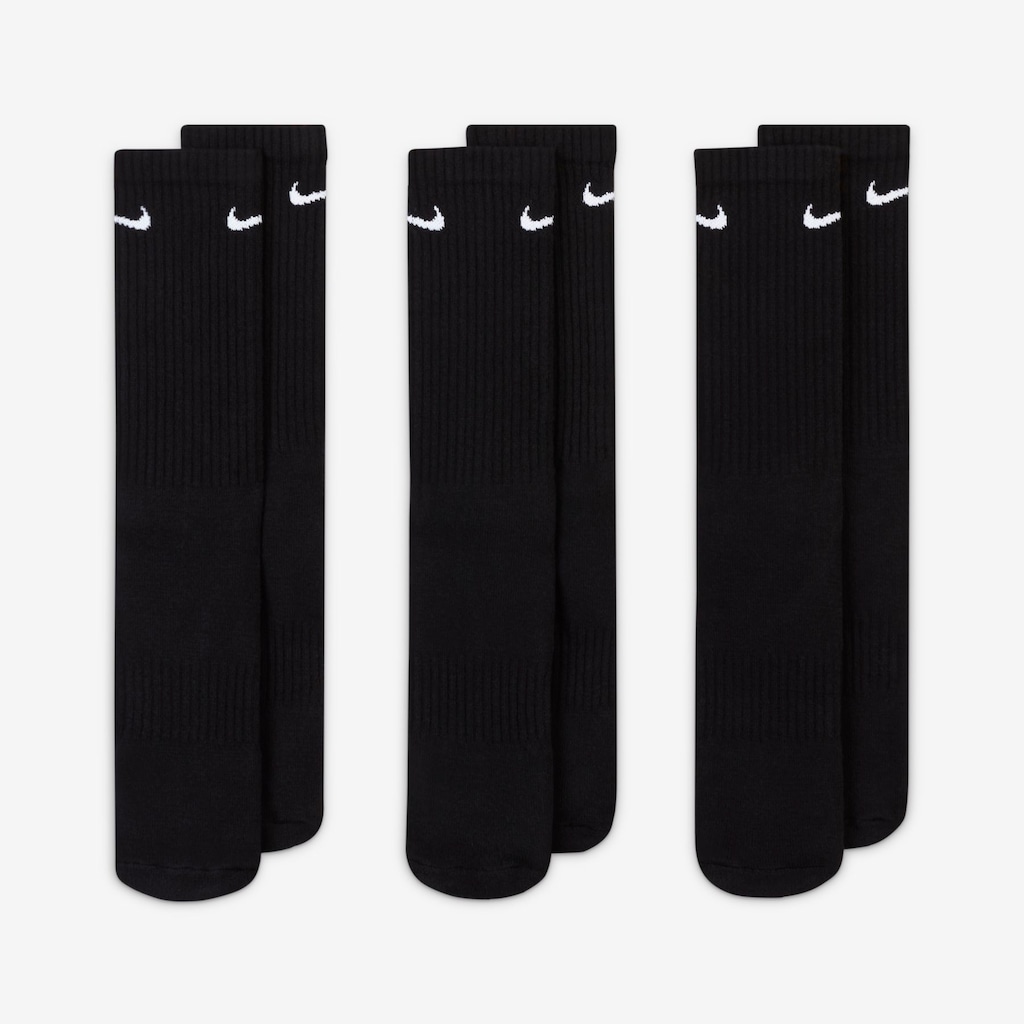 Imagem 3 do produto Kit de Meias Nike Everyday Cushioned Crew Cano Alto Unissex