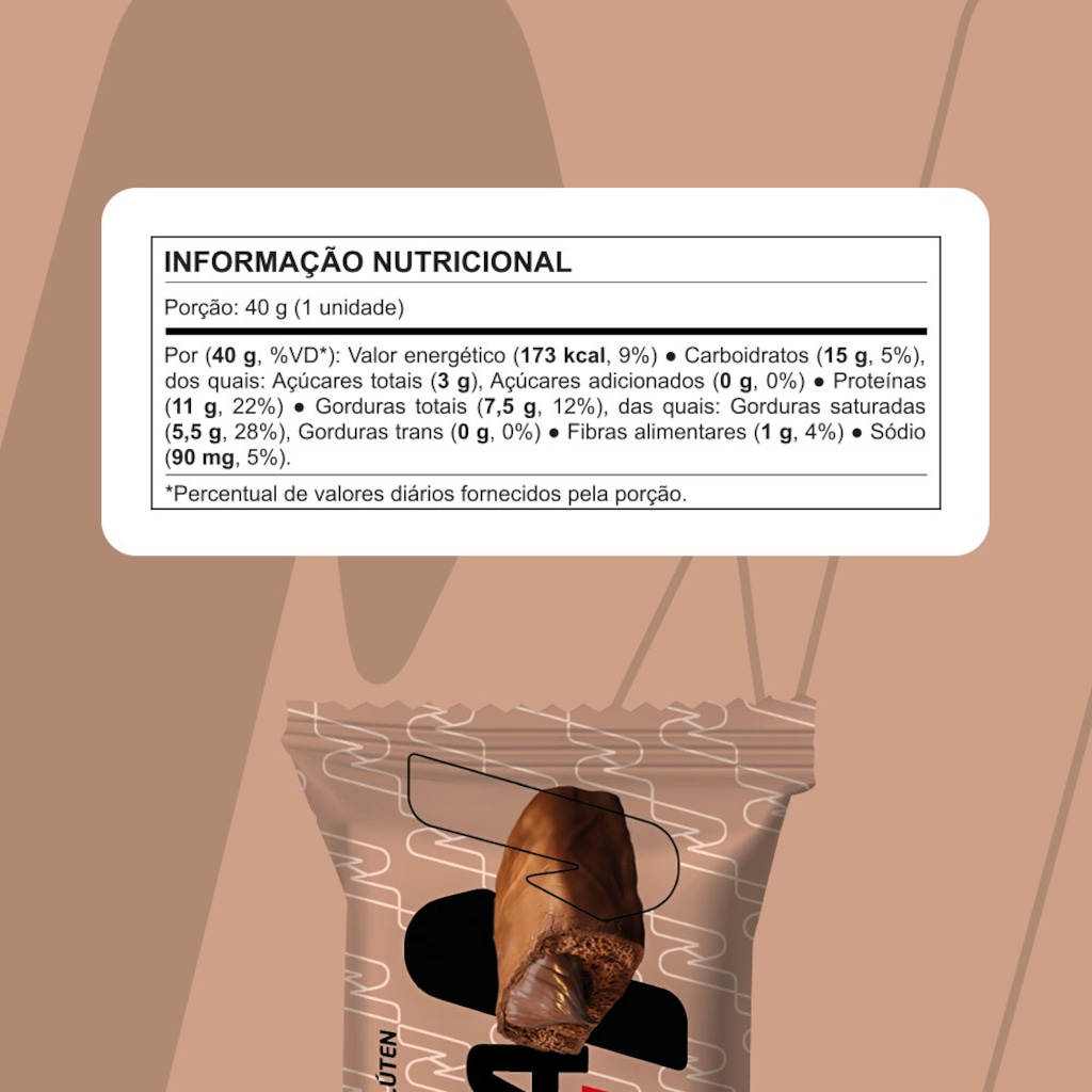 Imagem 4 do produto Whey Grego Bar Nutrata - Brigadeiro - 40g