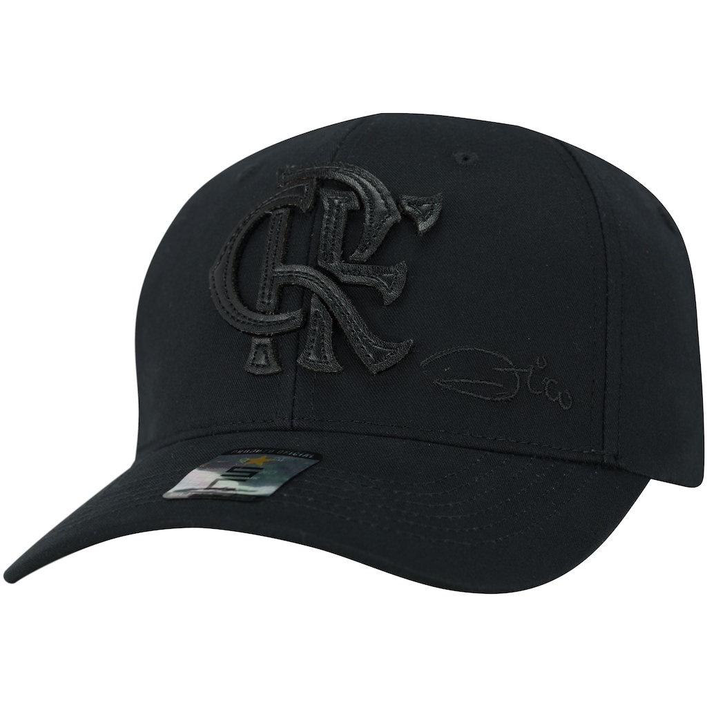 Imagem 3 do produto Boné Aba Curva do Flamengo Zico Supercap Bordado Laser - Snapback - Adulto