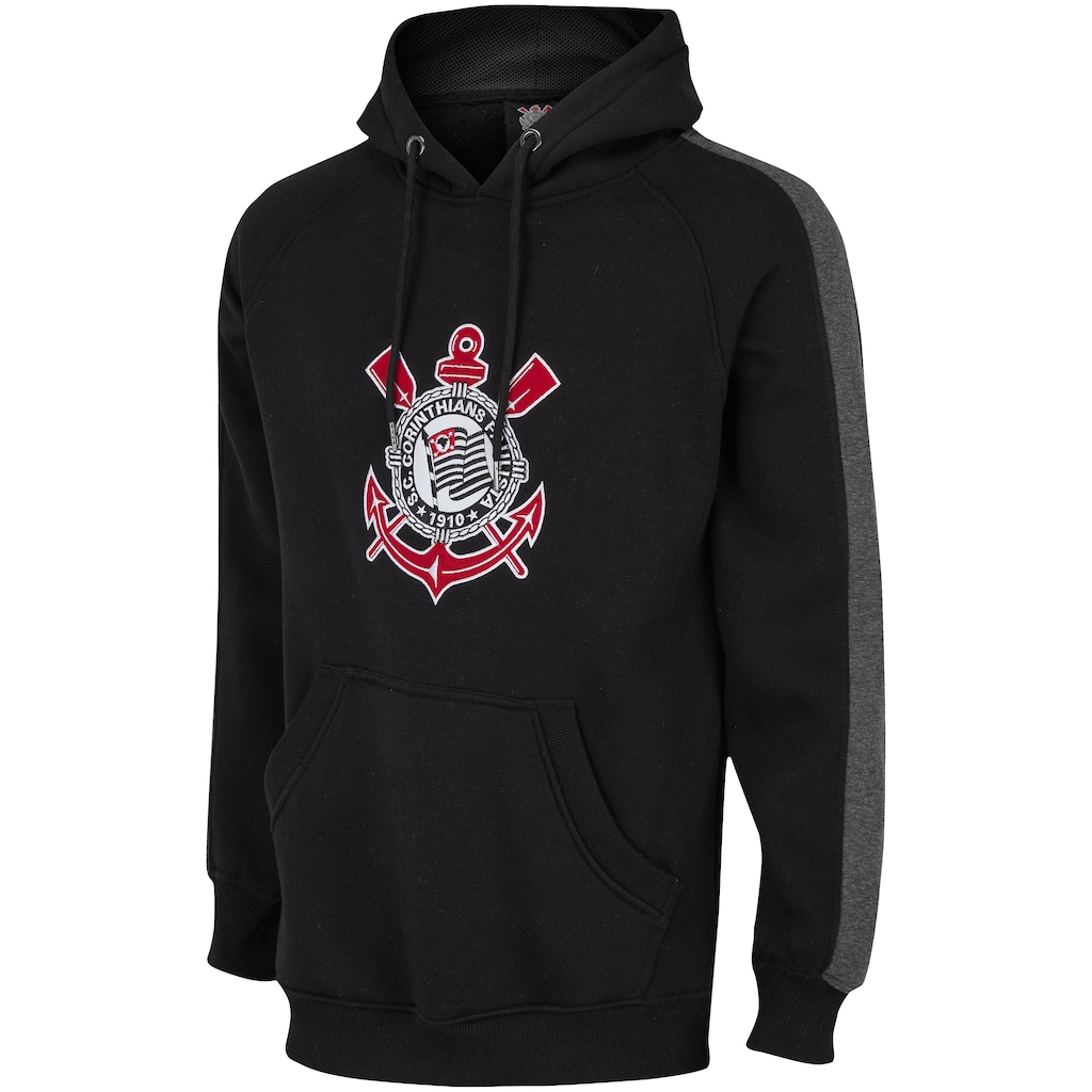 Imagem 3 do produto Blusão de Moletom com Capuz do Corinthians Embroidery - Masculino