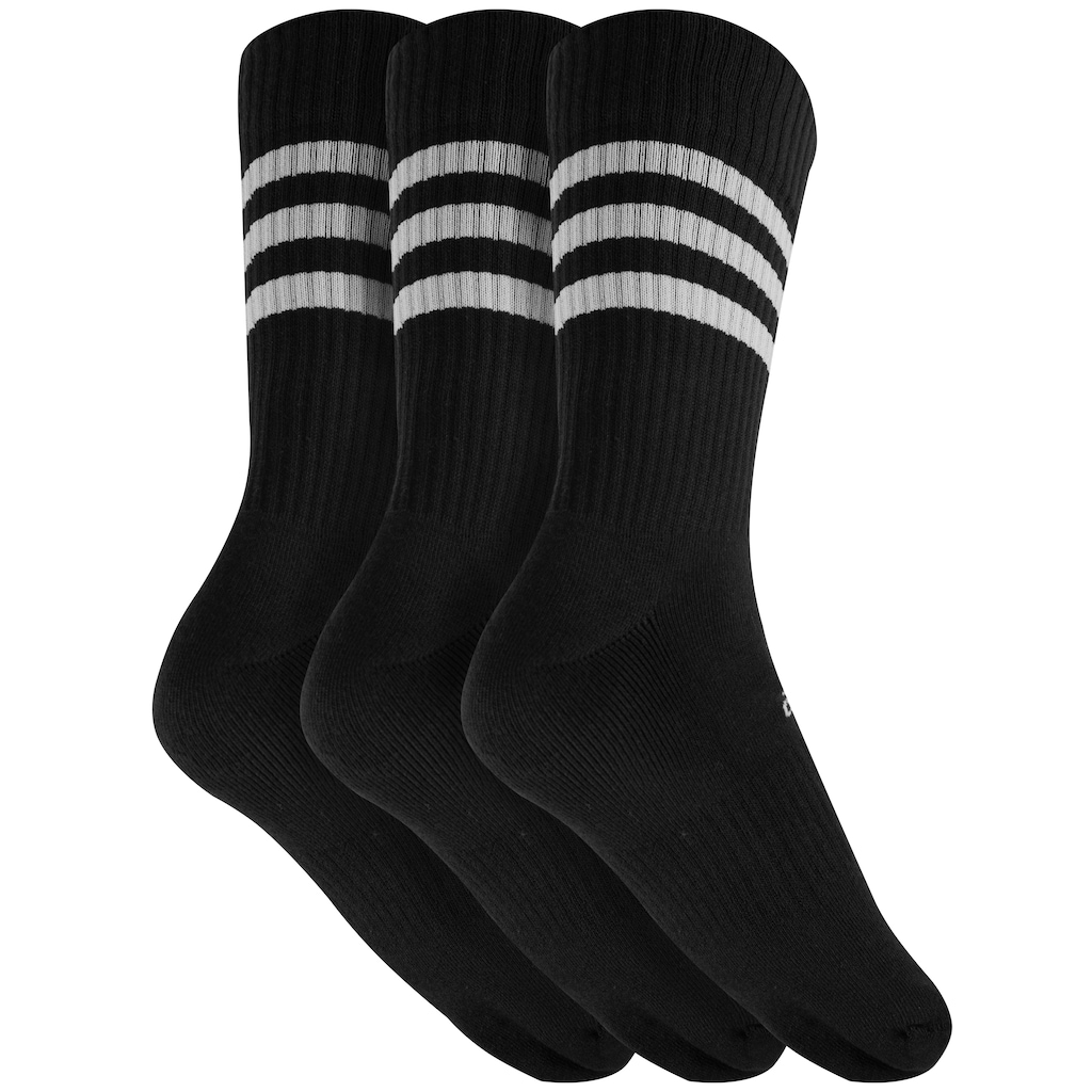 Imagem 2 do produto Kit de Meias Cano Alto adidas Cush Crew com 3 Pares - 41 a 43 - Masculino