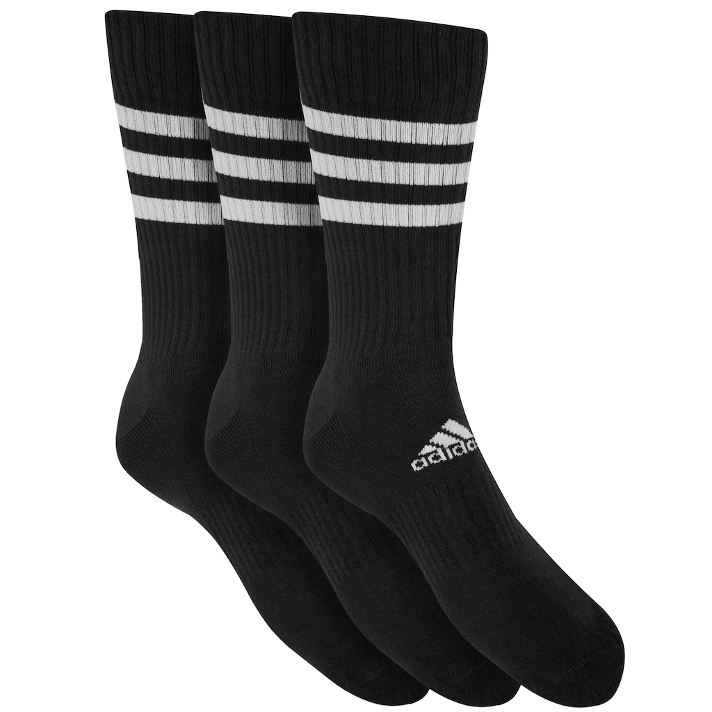 Imagem 3 do produto Kit de Meias Cano Alto adidas Cush Crew com 3 Pares - 41 a 43 - Masculino