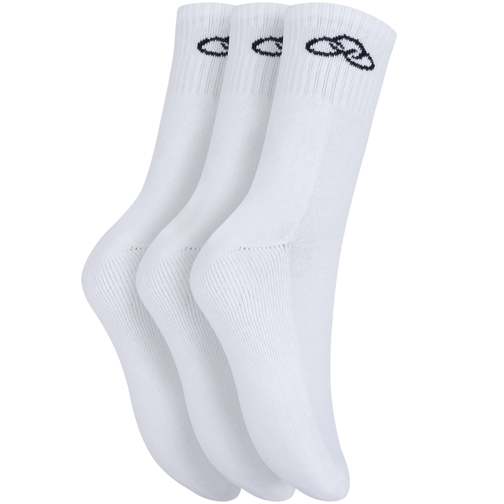 Imagem 2 do produto Kit de Meias Cano Médio Olympikus Tripack com 3 Pares - 39 a 44 - Adulto
