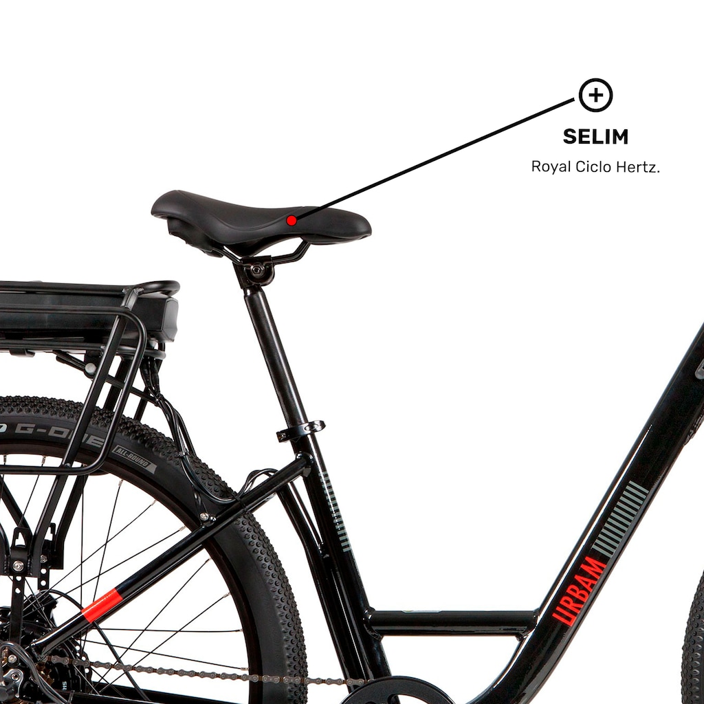 Imagem 4 do produto Bicicleta Elétrica Caloi E-Vibe Urbam - Aro 27,5 - Motor 350 W - Freios Hidráulico Shimano