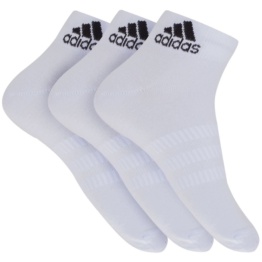 Imagem 1 do produto Kit de Meias Cano Curto adidas Light Ank com 3 Pares - 38 a 40 - Feminino