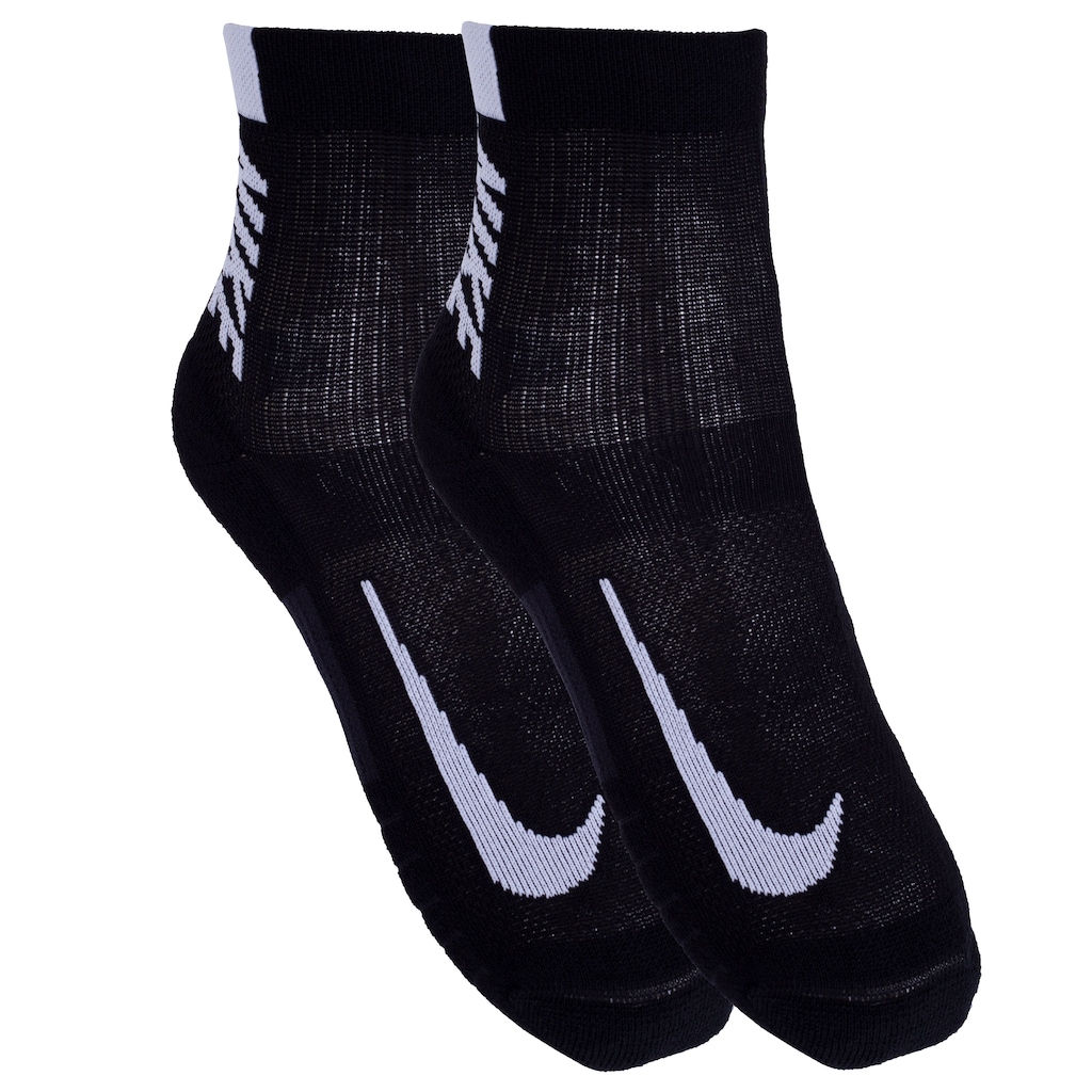 Imagem 3 do produto Kit Meia Cano Médio Nike Multiplier Corrida 2 Pares Adulto