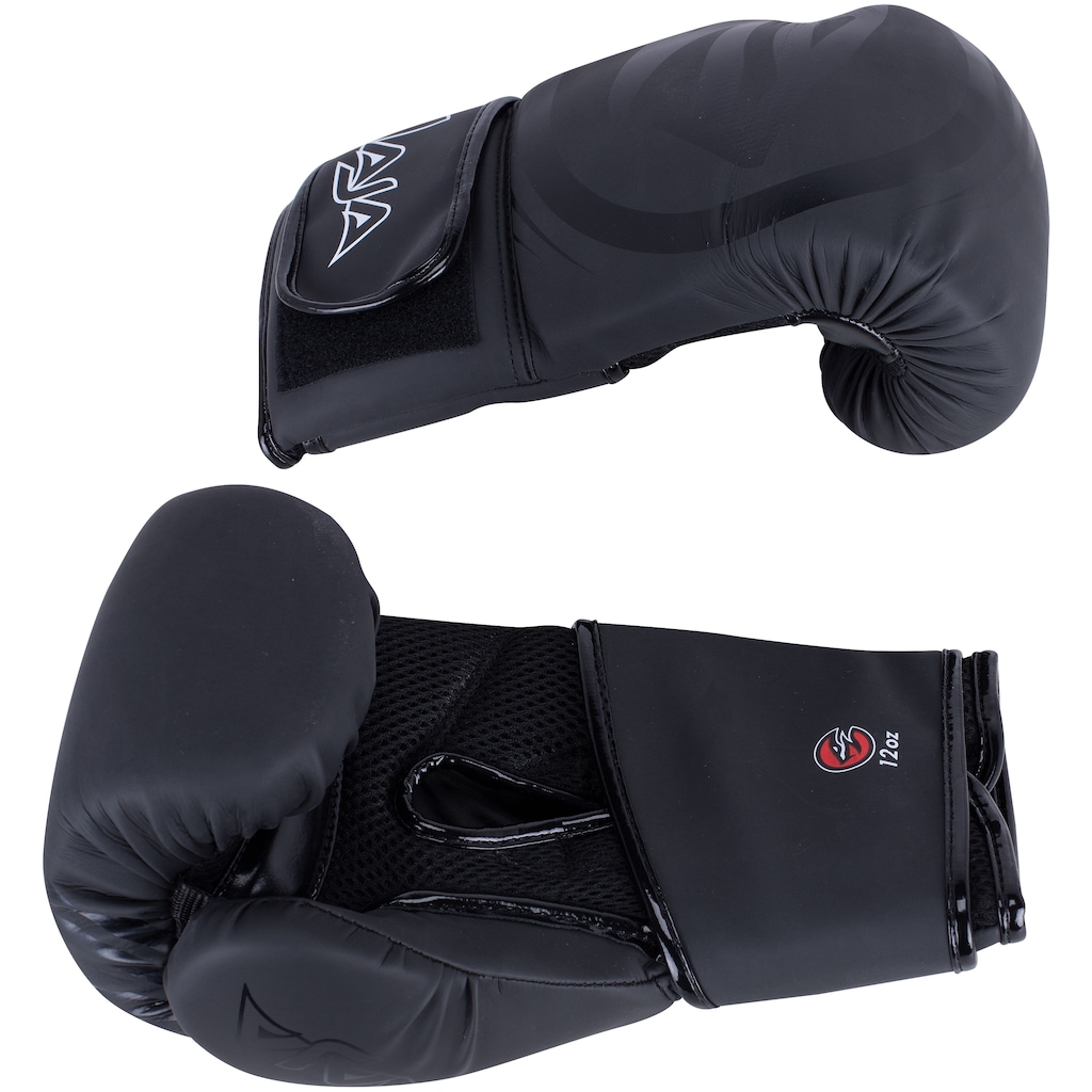 Imagem 3 do produto Kit de Boxe Naja: Bandagem + Protetor Bucal + Luvas de Boxe Black - 12 OZ - Adulto