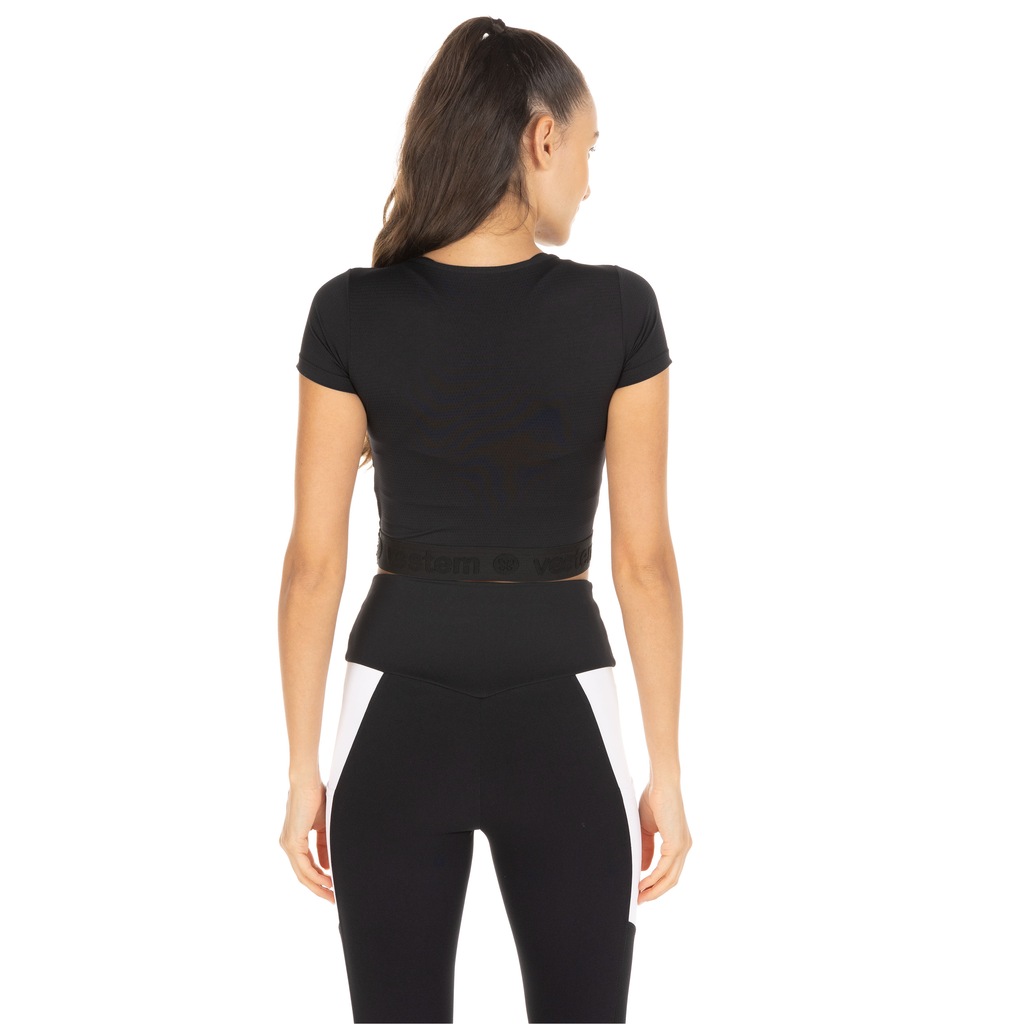 Imagem 2 do produto Blusa Feminina Manga Curta Cropped Vestem Luna