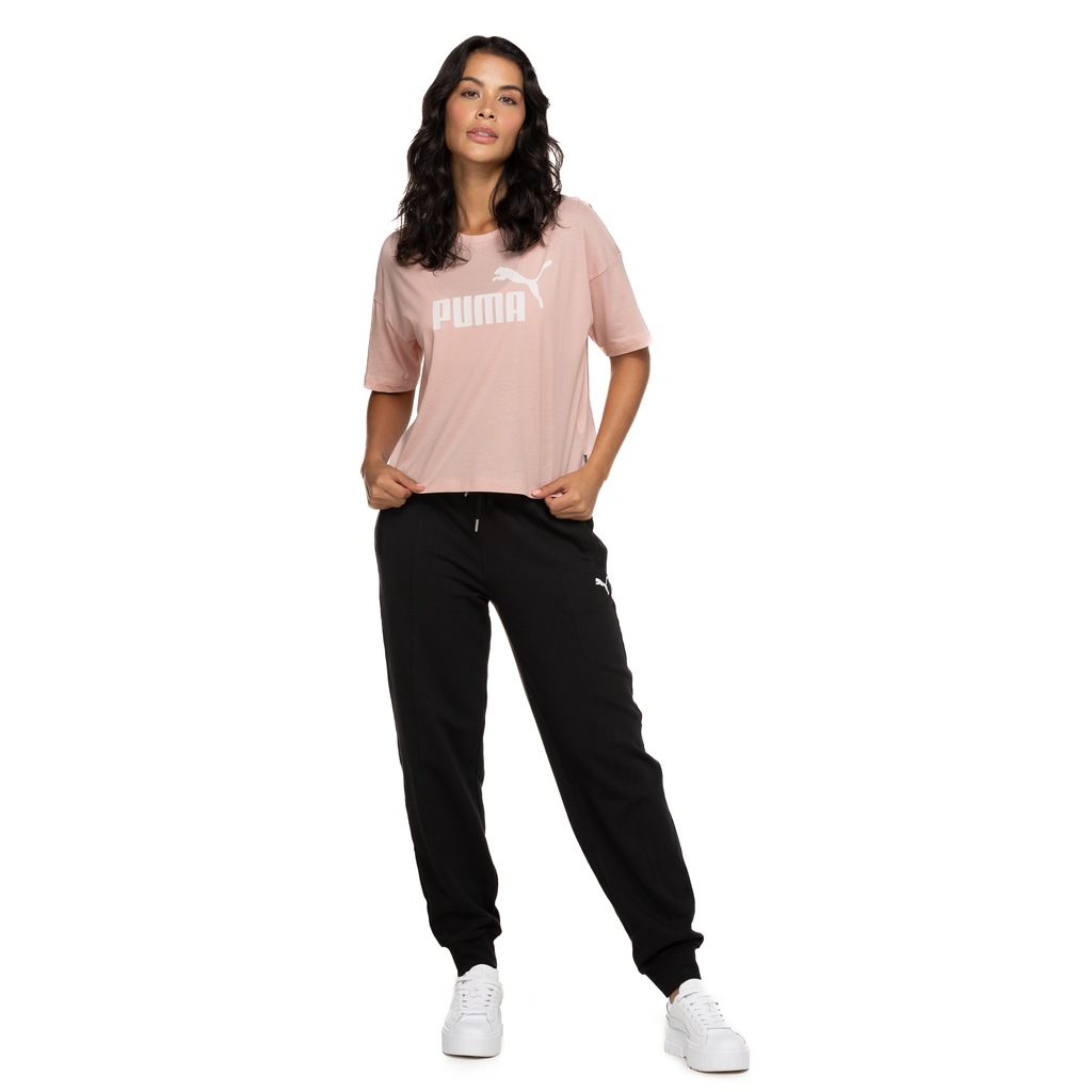 Imagem 4 do produto Blusa Feminina Manga Curta Cropped Puma Essentials Logo Tee