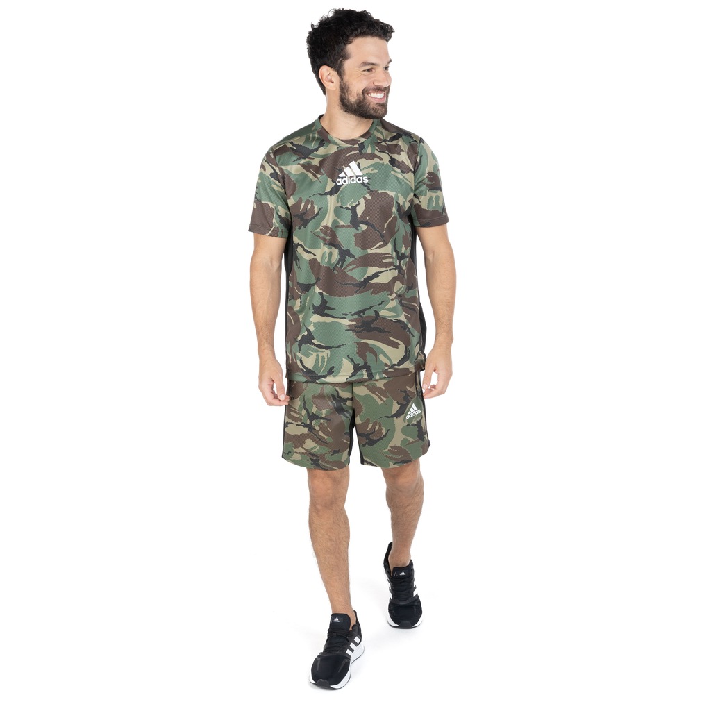Imagem 3 do produto Camiseta adidas Manga Curta Masculina D2M Camuflada