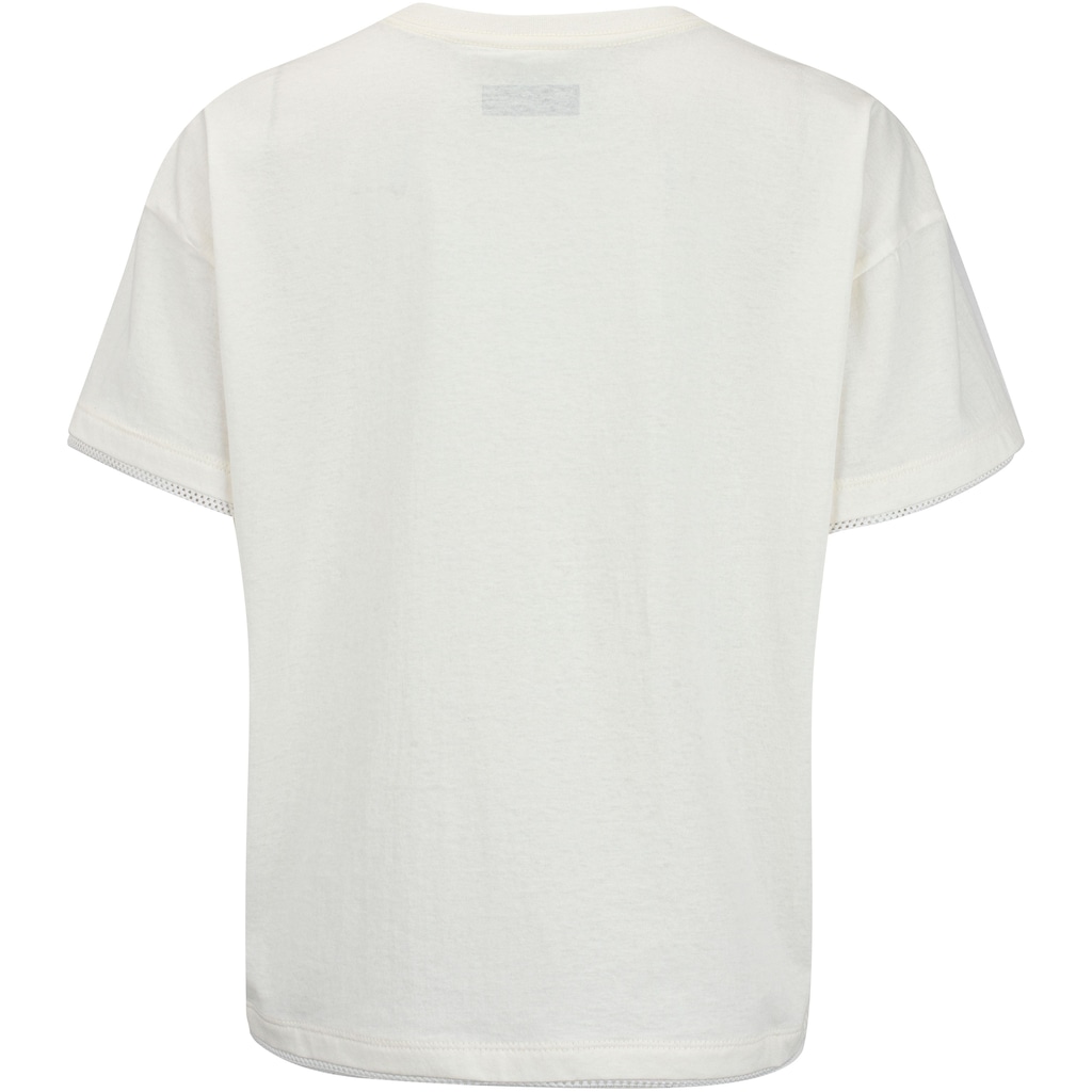 Imagem 5 do produto Blusa Cropped Manga Curta Oxer Barra Mesh - Feminina