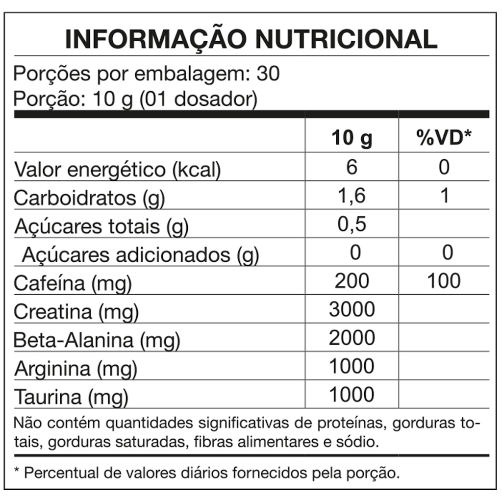 Imagem 2 do produto Pré-Treino Nutrata 4B Four Beta Plus - 300g - Açaí