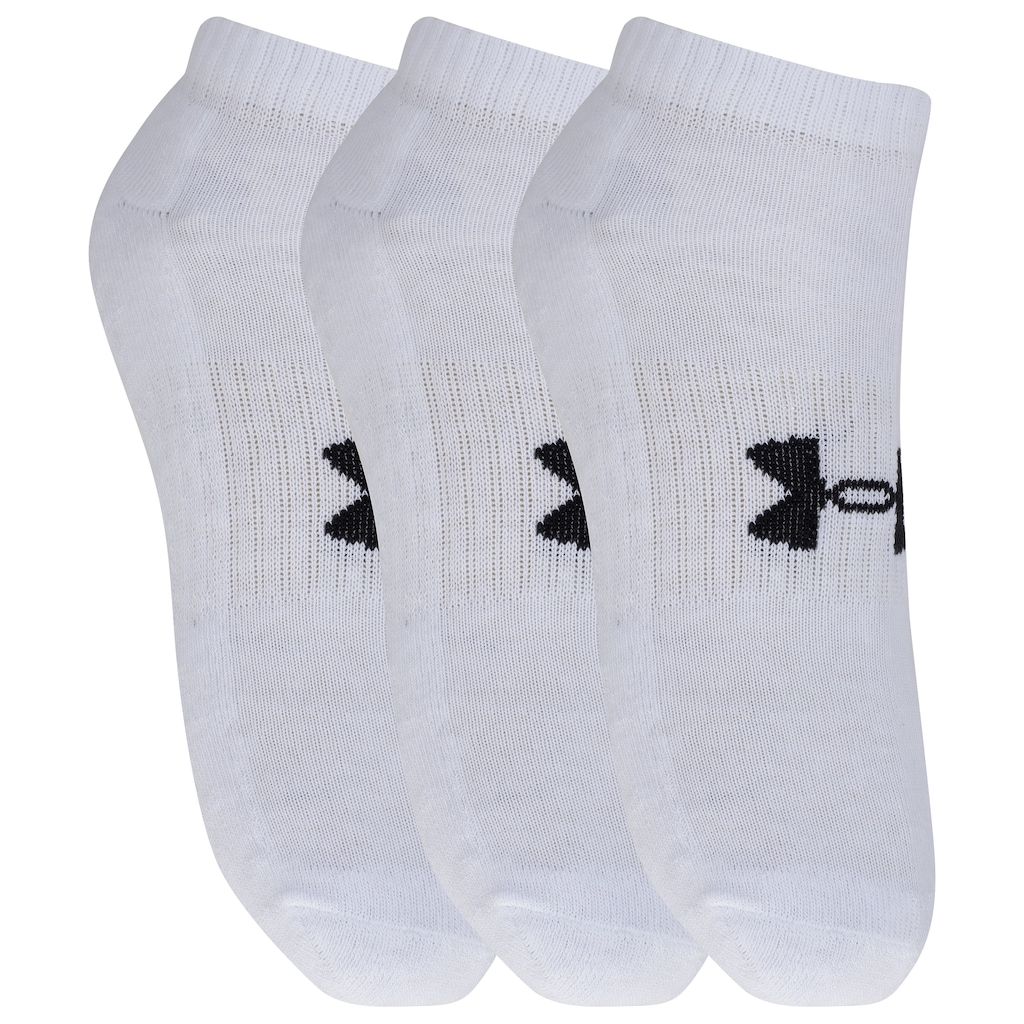 Imagem 3 do produto Kit de Meias Under Armour Core Cotton Low Cut com 3 Pares - Adulto