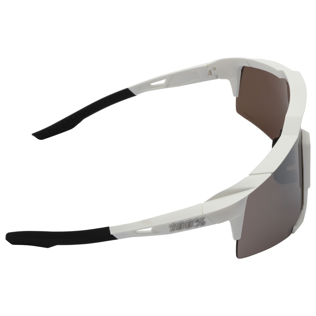 Imagem 4 do produto Óculos de Bike 100% Unissex Speedcraft Matte White - Hiper Silver Mirror