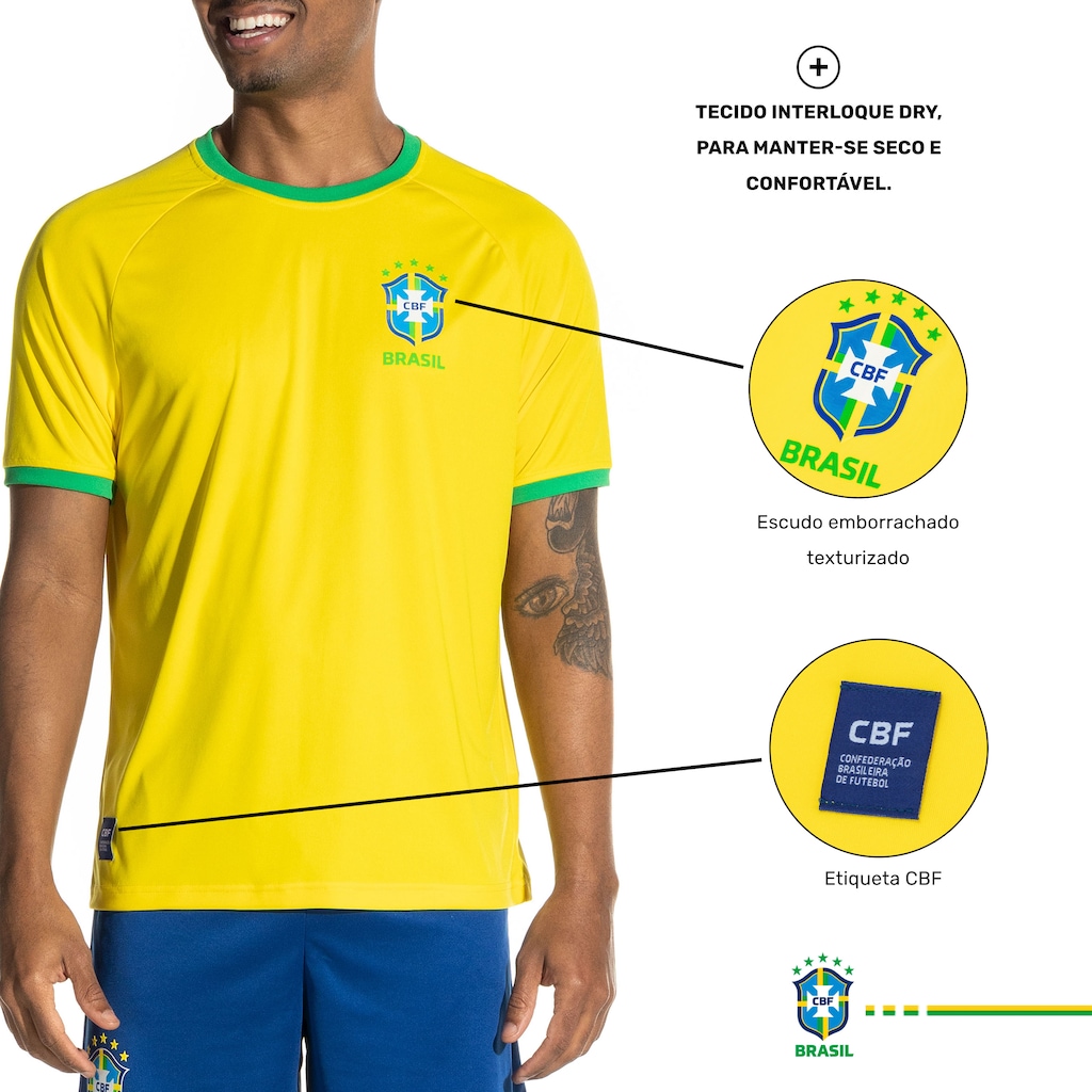 Imagem 2 do produto Camiseta do Brasil CBF Torcedor - Masculina