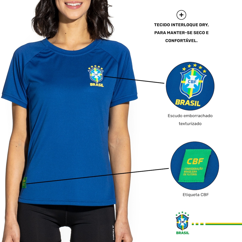Imagem 2 do produto Camiseta do Brasil CBF Torcedora - Feminina