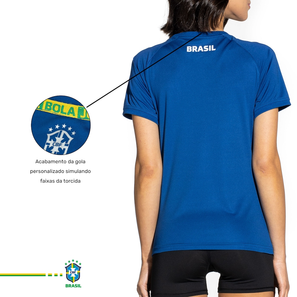 Imagem 3 do produto Camiseta do Brasil CBF Torcedora - Feminina