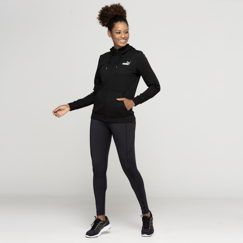 Imagem 3 do produto Jaqueta Puma Feminino com Capuz Essentials Small Logo Full Zip