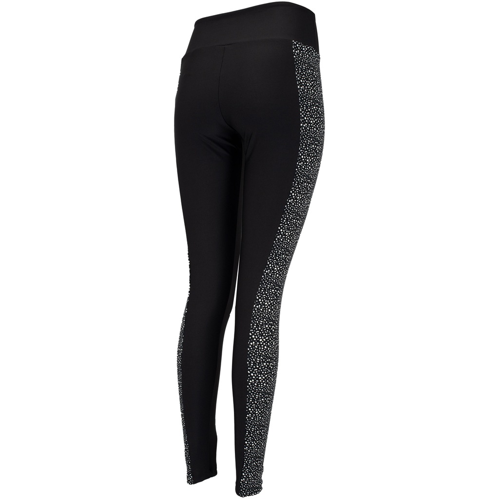 Imagem 5 do produto Calça Legging Feminina Oxer Recorte Estampa Poá com Baixa Compressão Cós Médio