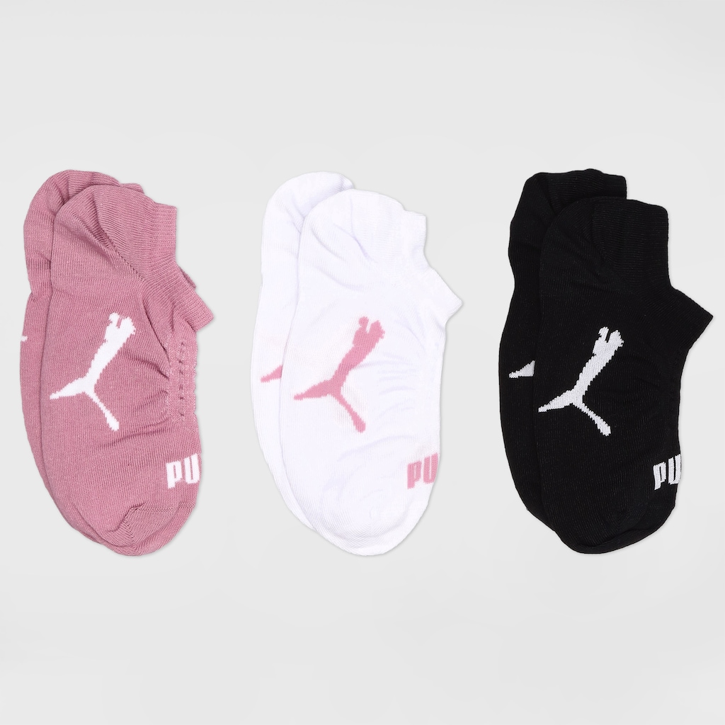 Imagem 1 do produto Kit de Meias Puma Esportiva Sapatilha com 3 Pares 34 a 39 - Feminina