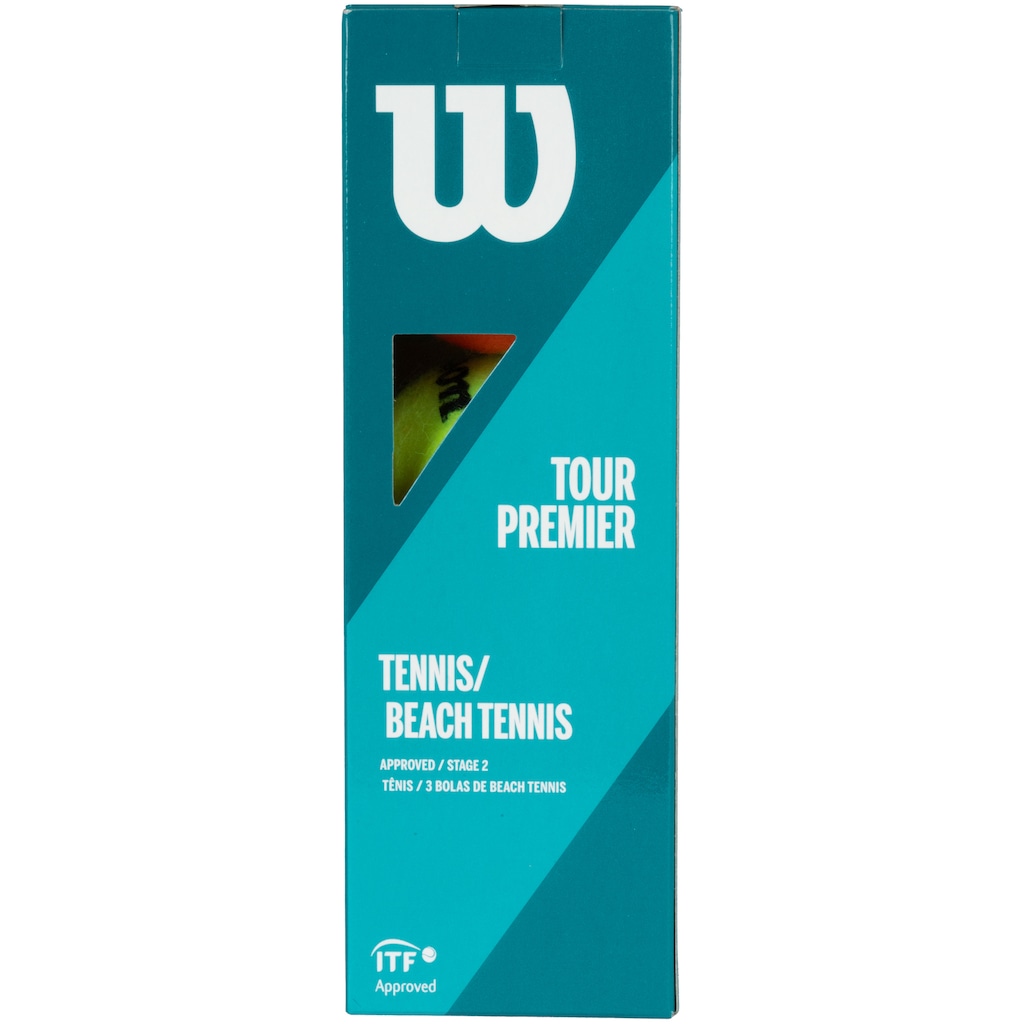 Imagem 3 do produto Bolas de Beach Tennis Wilson Tour Premier 2 Lar - 3 Unidades
