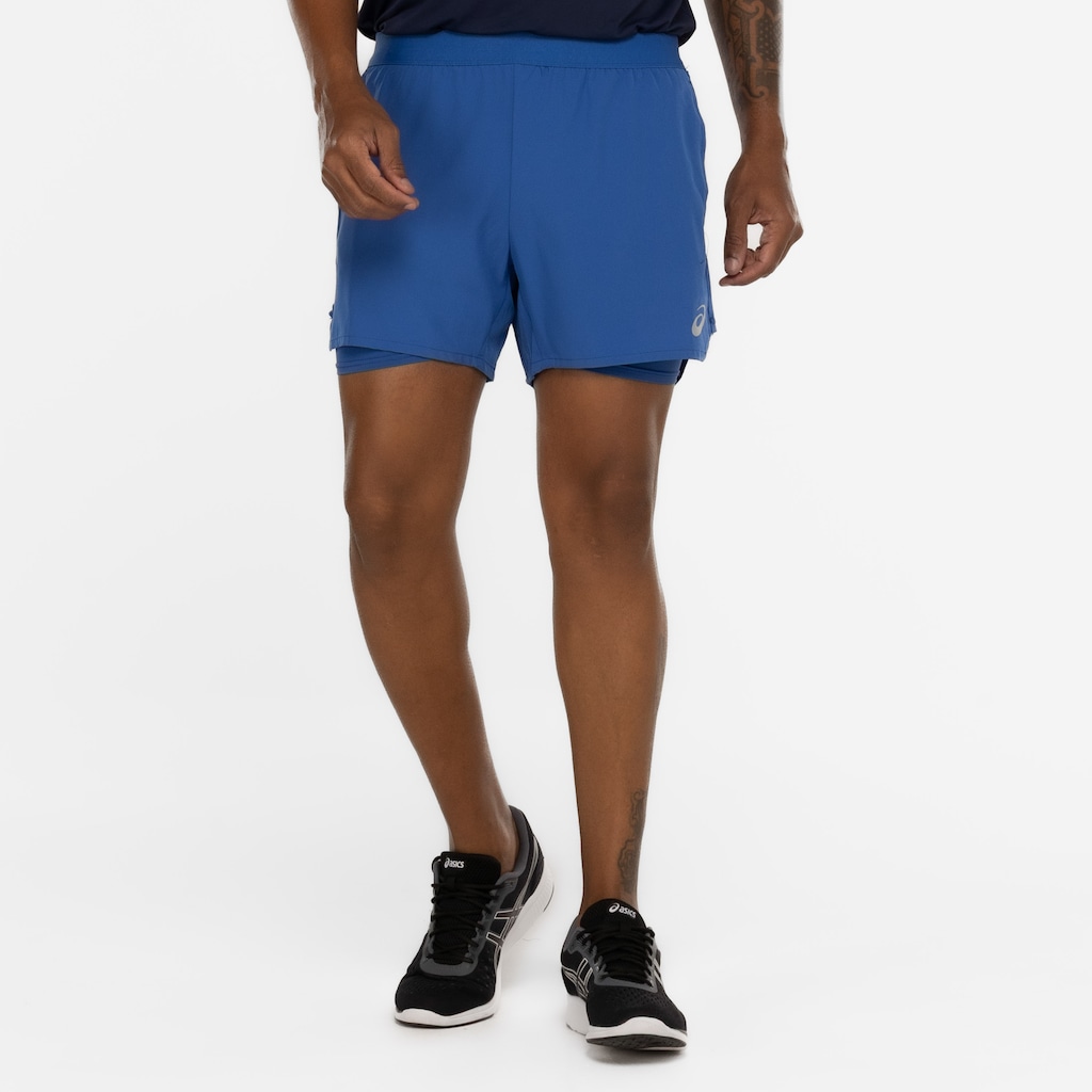 Imagem 3 do produto Short Masculino ASICS 5" 2 Em 1 Mesh Lateral