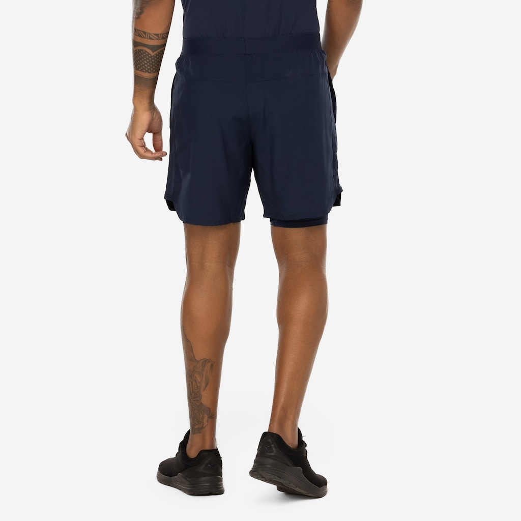 Imagem 2 do produto Bermuda ASICS Masculina 7" 2 Em 1 Mesh Lateral
