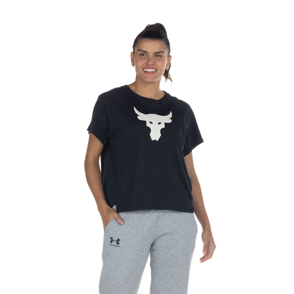 Imagem 1 do produto Camiseta Under Armour Manga Curta Project Rock - Feminina