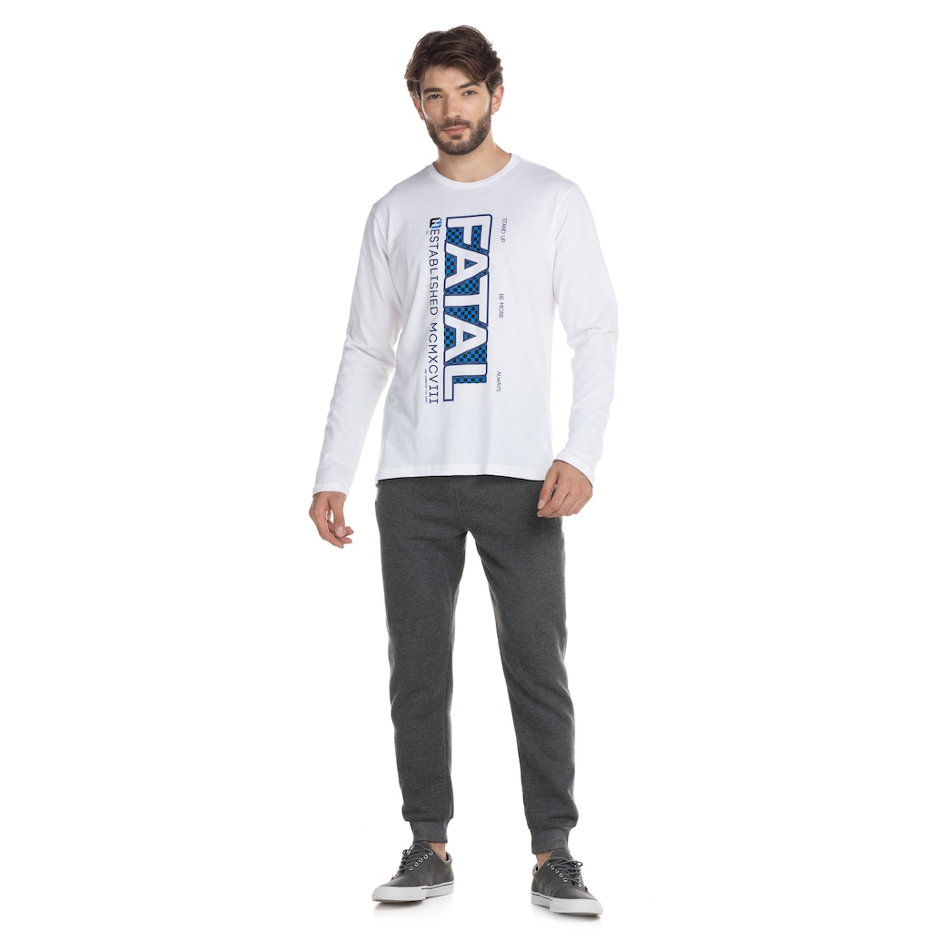 Imagem 3 do produto Camiseta Fatal Manga Longa Estampada 27059 - Masculina