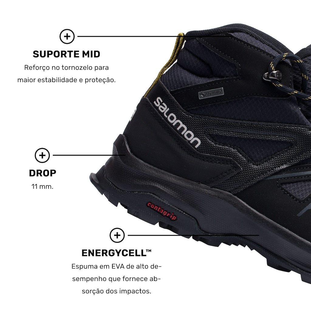 Imagem 5 do produto Bota Salomon Daintree Mid GTX M PT - Masculina