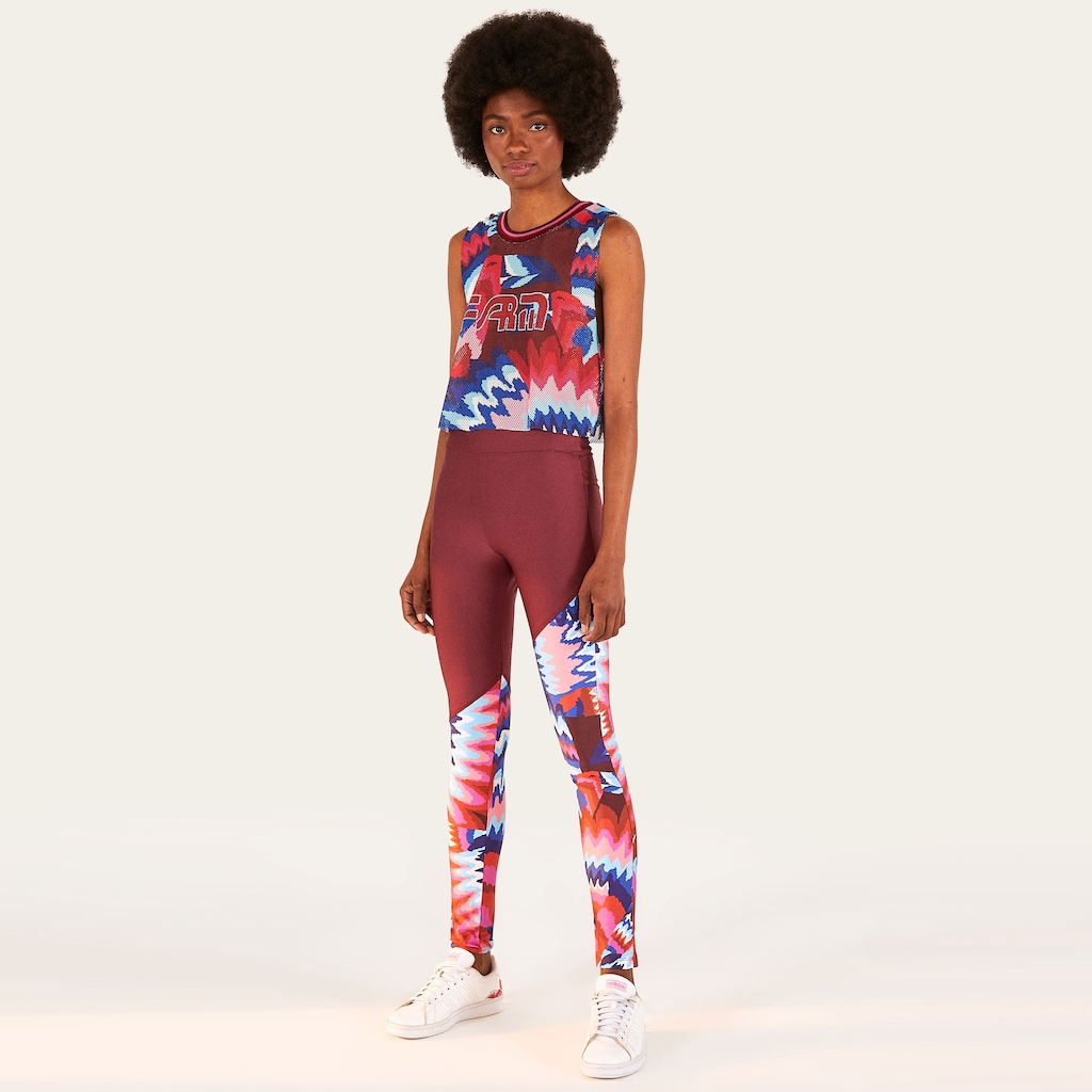 Imagem 3 do produto Camiseta Regata Feminina Farm Tela Chevron Tucanos
