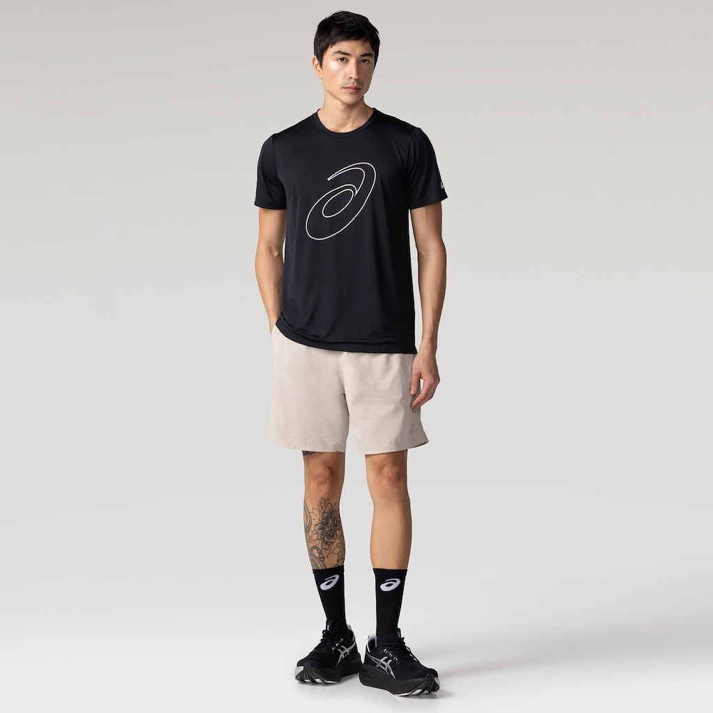 Imagem 4 do produto Camiseta ASICS Manga Curta Logo Espiral Crepe - Masculina