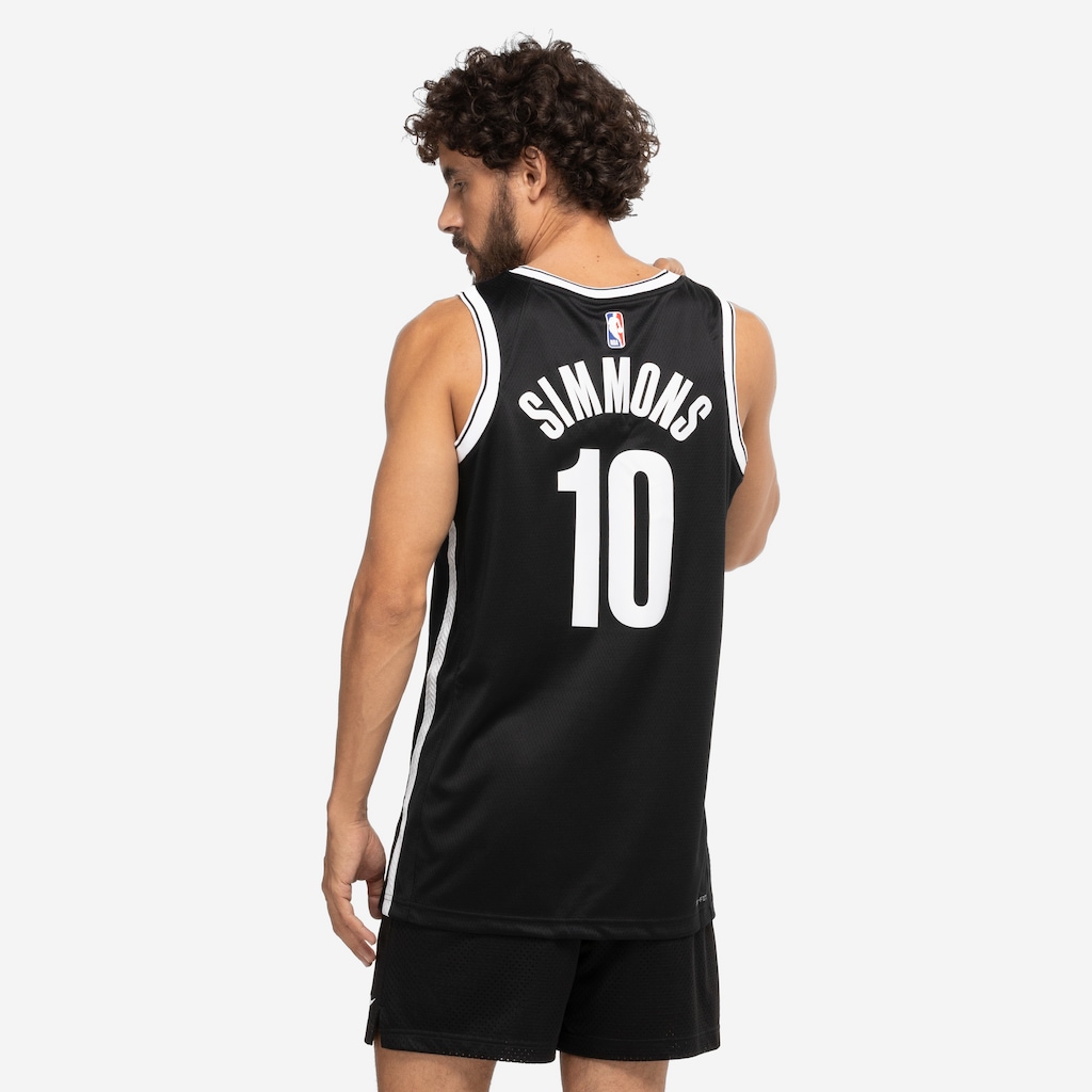 Imagem 2 do produto Camiseta Regata Brooklyn Nets NBA Nike Icon Edition 22/23 Masculina