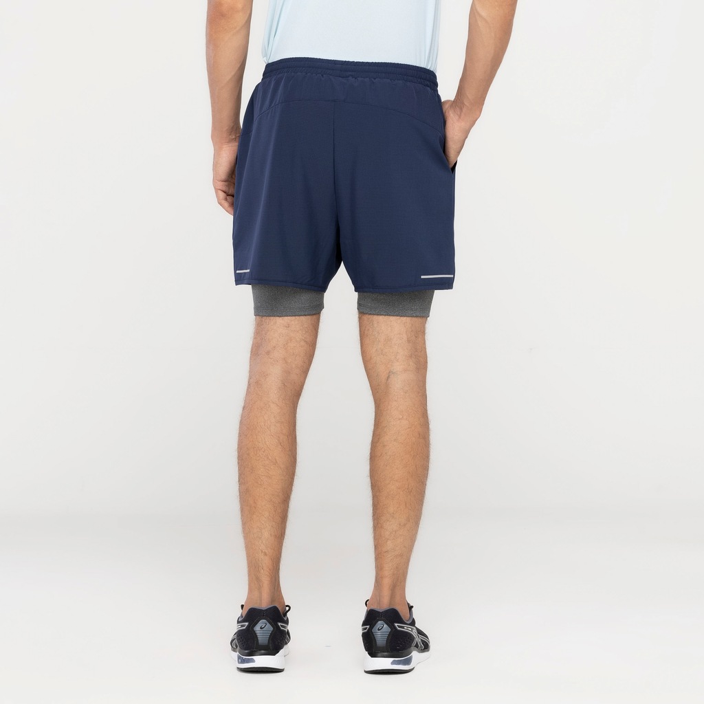 Imagem 2 do produto Bermuda Masculina ASICS 5' 2 em 1 Quadriculado