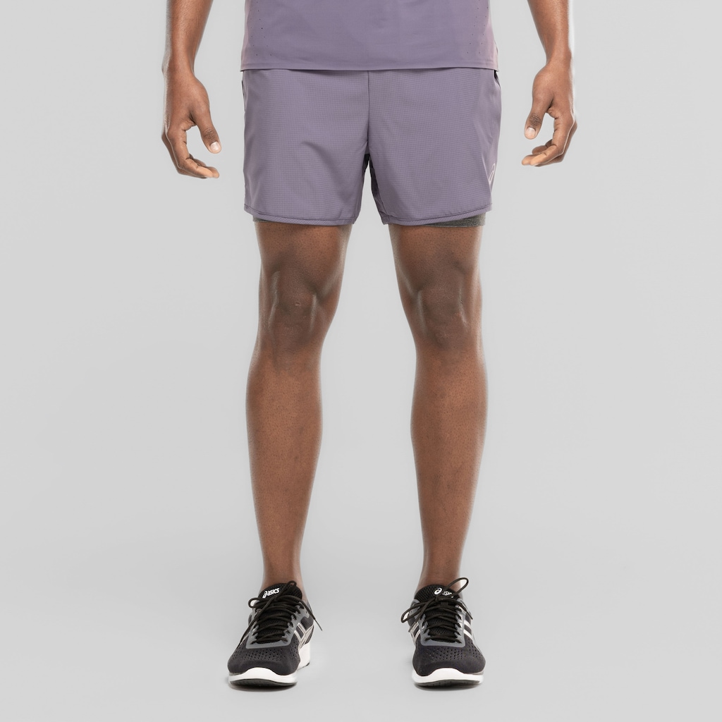 Imagem 2 do produto Bermuda Masculina ASICS 5' 2 em 1 Quadriculado