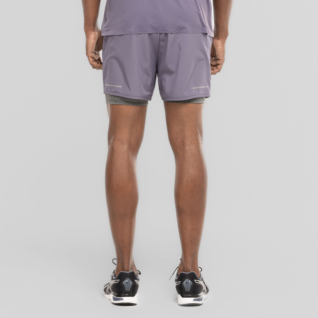 Imagem 3 do produto Bermuda Masculina ASICS 5' 2 em 1 Quadriculado