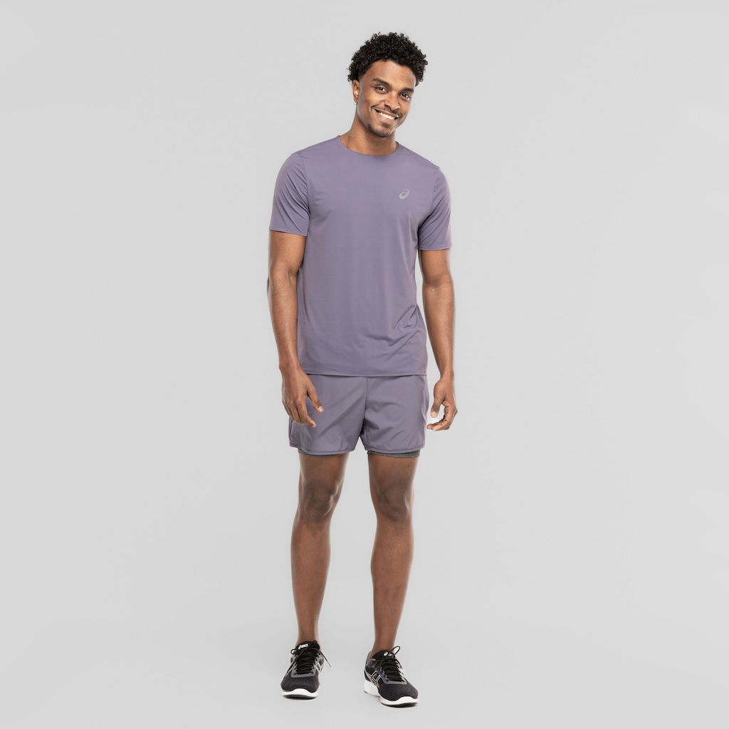 Imagem 4 do produto Bermuda Masculina ASICS 5' 2 em 1 Quadriculado