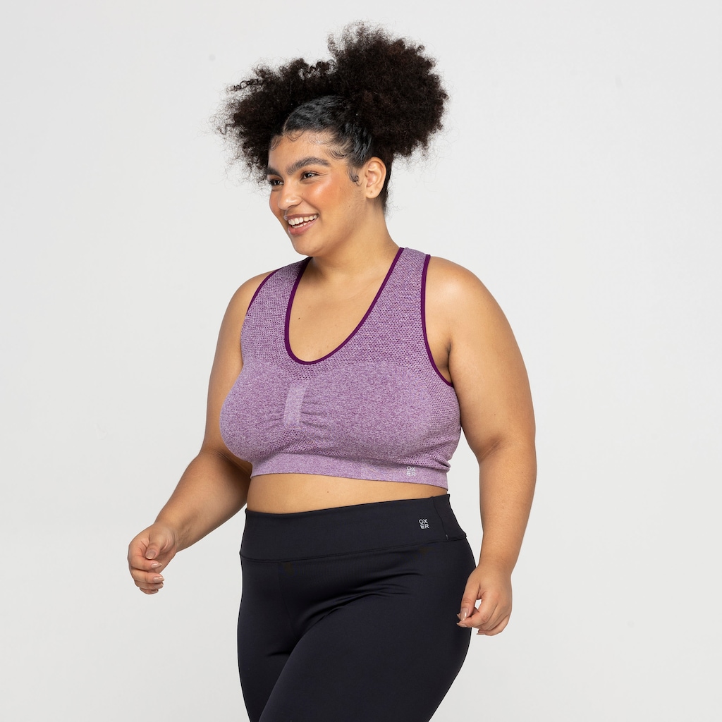 Imagem 5 do produto Top Fitness sem Bojo Oxer Baixa Sustentação Seamless Alça Cruzada - Adulto
