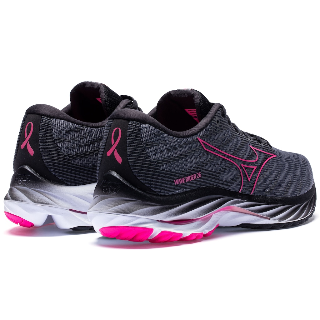 Imagem 4 do produto Tênis Mizuno Wave Rider 26 Pink Ribbon - Masculino