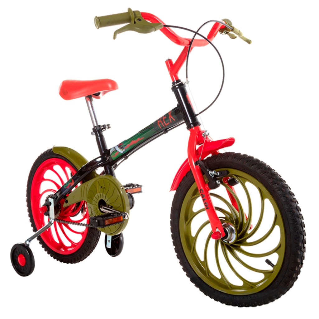 Imagem 2 do produto Bicicleta Infantil Aro 16 Caloi Power Rex - Freios Cantilever e Tambor